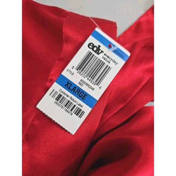 Morgan Taylor Intimates ~Woman Size XL~ Red Satin Robe Kimono NWT. - Picture 13 of 13